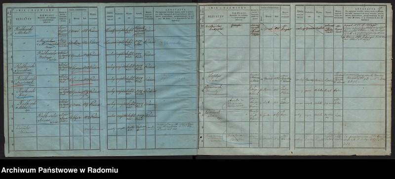 image.from.unit.number "/Księga ludności stałej m. Radomia/ 67- 91"