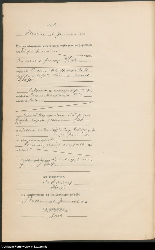 image.from.unit.number "Sterbe-Register (Neben-Register) Band I"