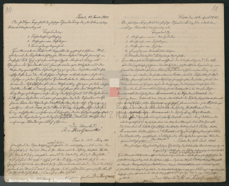 Obraz 7 z jednostki "Protokollbuch für die Schneiderinnung zu Lissa"