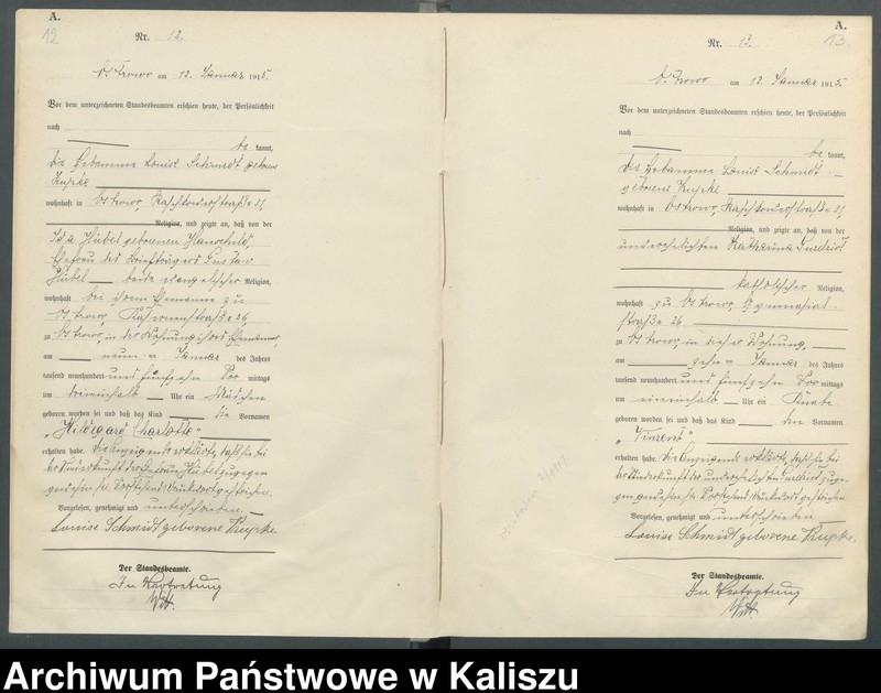 Obraz 11 z jednostki "[Księga urodzeń]"