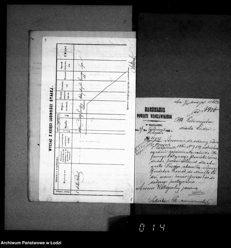 Obraz 12 z jednostki "Akta w przedmiocie świadectw przesiedleń"