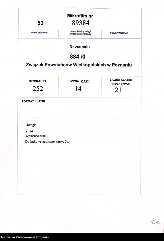 Obraz 19 z jednostki "Krzemieniewo, powiat Leszno - akta koła."