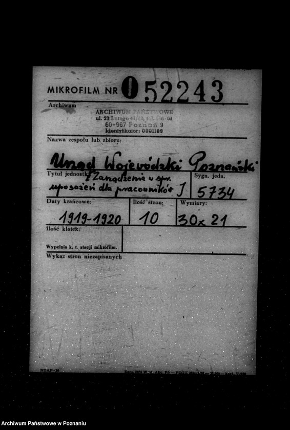 Obraz 2 z jednostki "/Zarządzenia w sprawie uposażeń dla pracowników/"