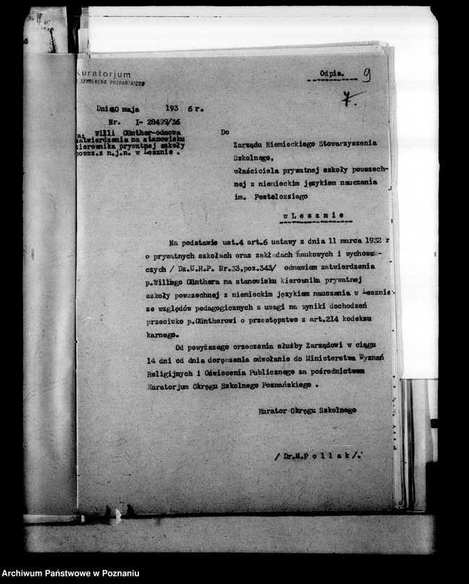 Obraz 13 z jednostki "Prywatna Szkoła Powszechna z niemieckim językiem nauczania- Leszno"