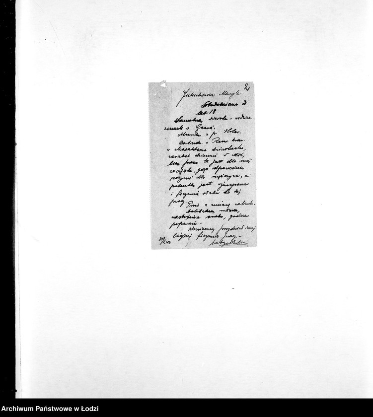 Obraz 5 z jednostki "[Zaświadczenia, wyjaśnienia, monity, odpisy dokumentów, wywiady kontrolerów]"