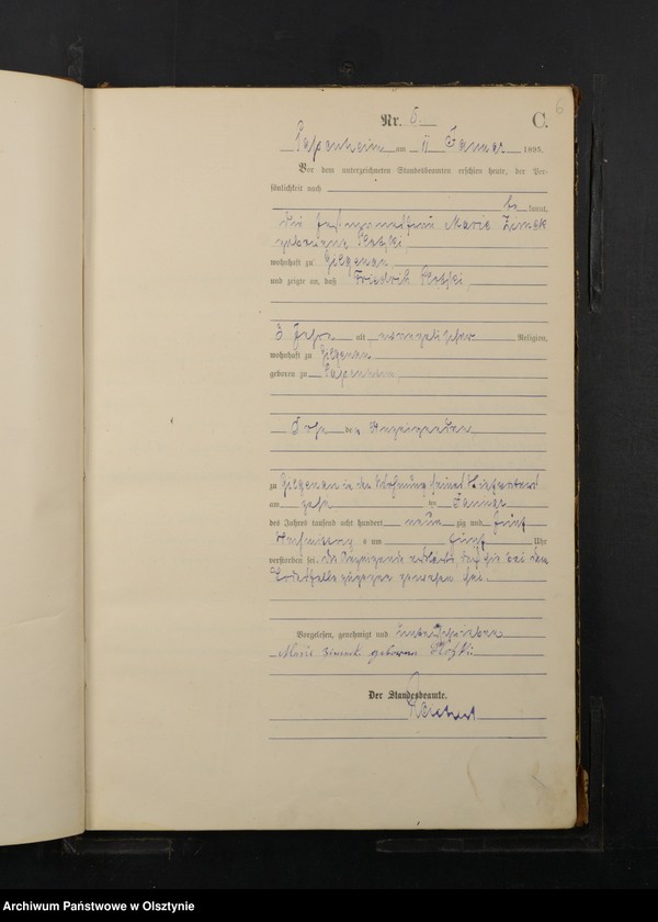 image.from.unit.number "Sterbe-Haupt-Register Nr 1 - 115"