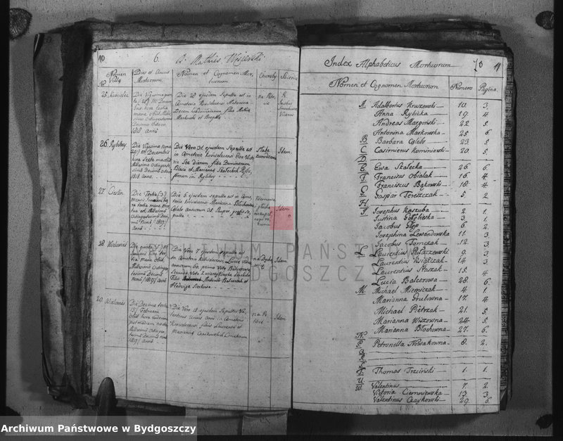 image.from.unit.number "Duplicate der Kirchen Bücher von Kościelec"