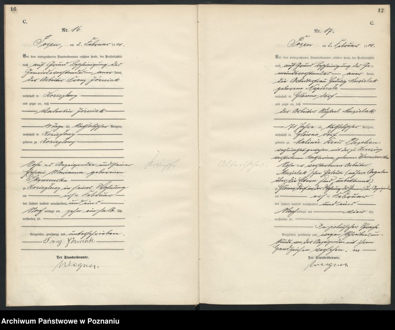 Obraz 11 z jednostki "Księga miejscowa zgonów"