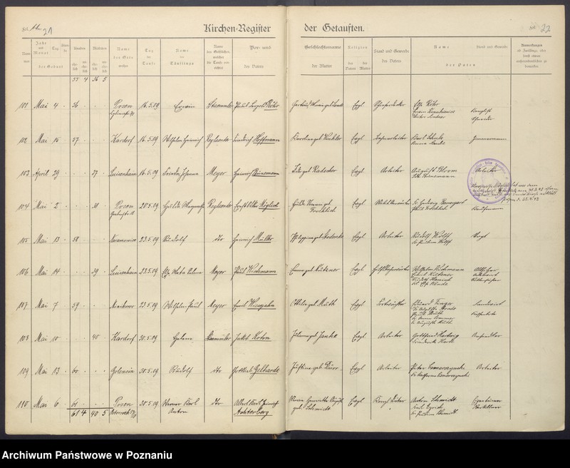 Obraz 14 z jednostki "Taufbuch"