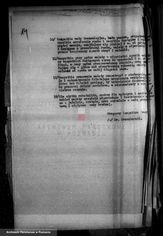 image.from.unit.number "Zatwierdzenie zakładu przemysłowego /wytwórni papirusu i płyt światłoczułych/ własność Kaiser Poznań Rataje"