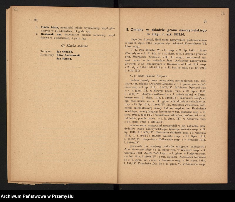 image.from.unit.number "Sprawozdanie Dyrekcji c.k. Gimnazjum w Bochni za rok szkolny 1913/14"