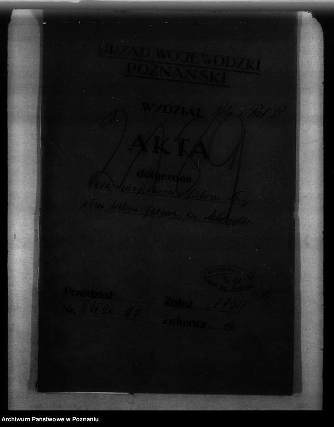 Obraz 4 z jednostki "Las majętności Zatom Nowy własność Waltera Jaegera powiat międzychodzki"