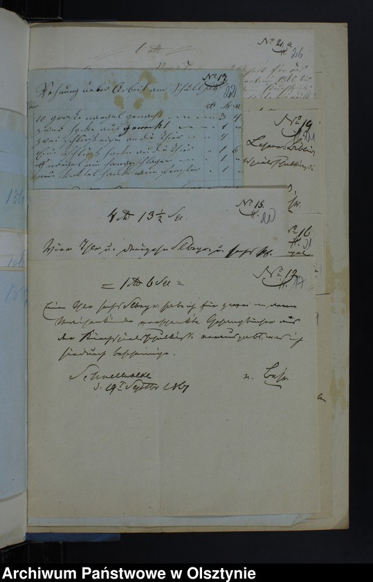 image.from.unit.number "Einnahme Beläge und Ausgabe Beläge der Kirchspiels Schulkasse zu Schnellwalde"
