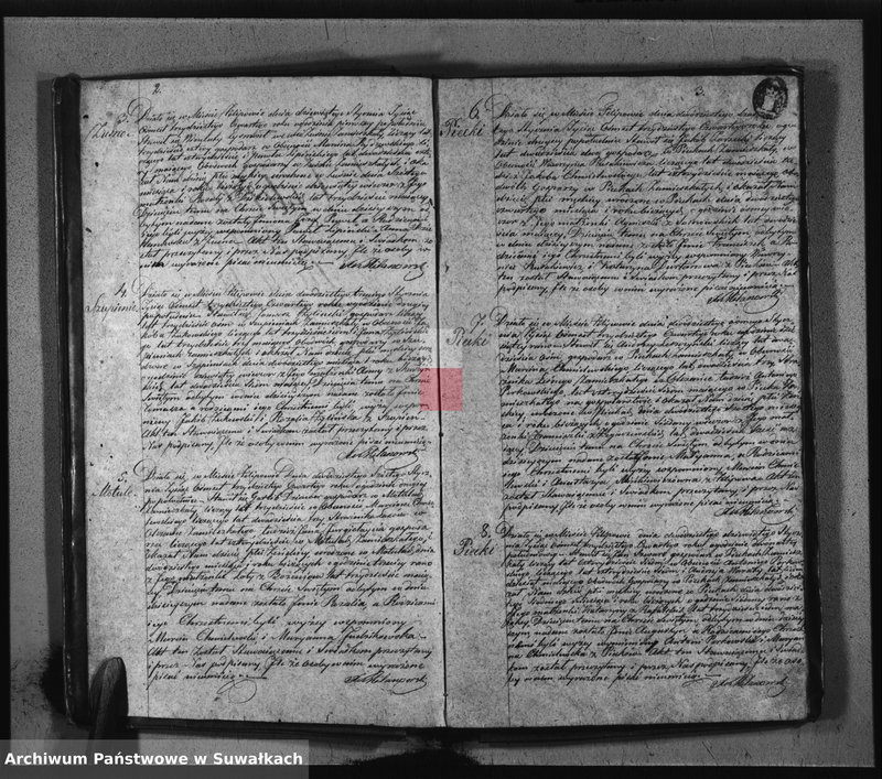image.from.unit.number "Duplikat Aktów Urodzonych Zaślubionych i Zeszłych Urzędnika Stanu Cywilnego Parafij Filipowskiey z Roku 1834-go"