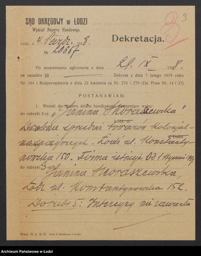 Obraz 5 z jednostki "Janina Skoraszewska – drobna sprzedaż towarów kolonialno-spożywczych"