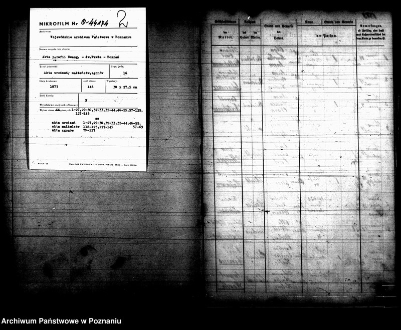 Obraz 1 z jednostki "Verzeichniss der gestorbenen Personen"