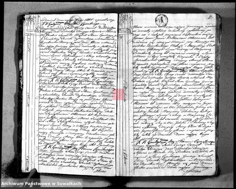 image.from.unit.number "Akta zaślubionych gminy suwalskiey od dina 1 stycznia do dnia ostatniego grudnia 1821 roku"