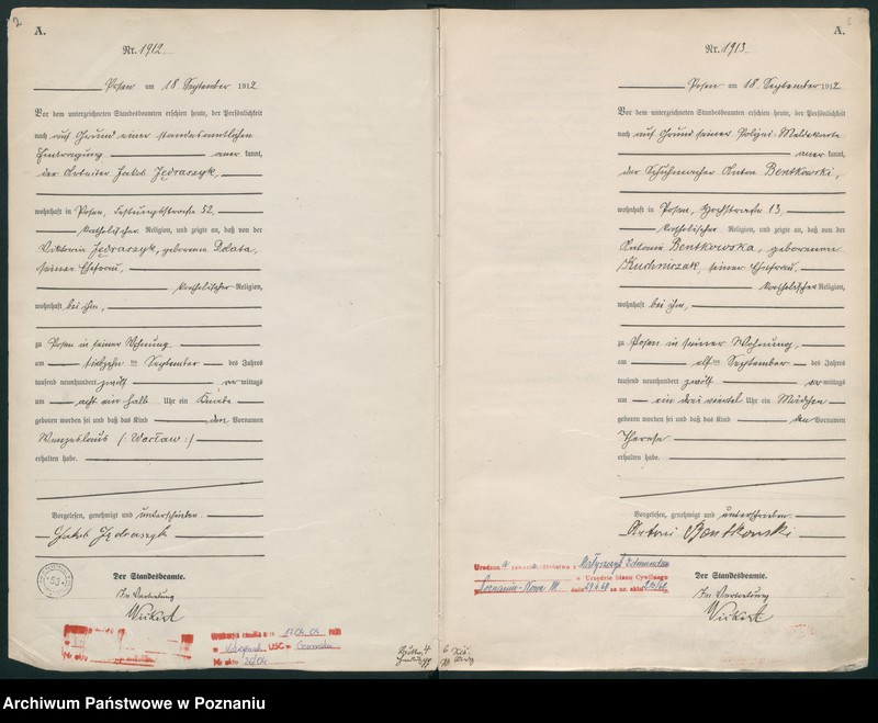 Obraz 4 z jednostki "Księga miejscowa urodzeń tom V -VI [Rejestr główny urodzeń]"