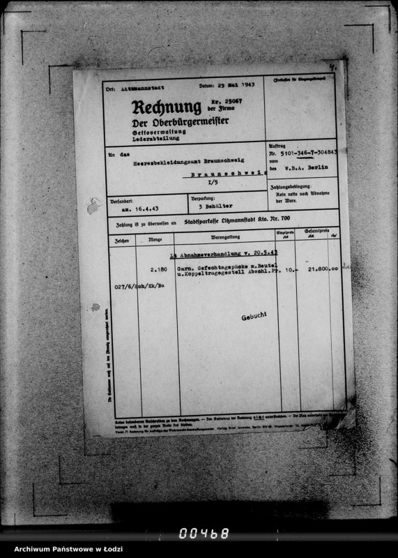 Obraz 8 z jednostki "346 Gefechtsgepäck m.Beutel u.Tornister 39 m.Auslieferung"