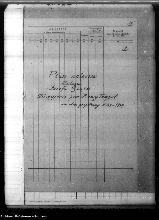 Obraz 6 z jednostki "Program gospodarczy lasu Strzyżewo w powiecie nowotomyskim 1934-1944"