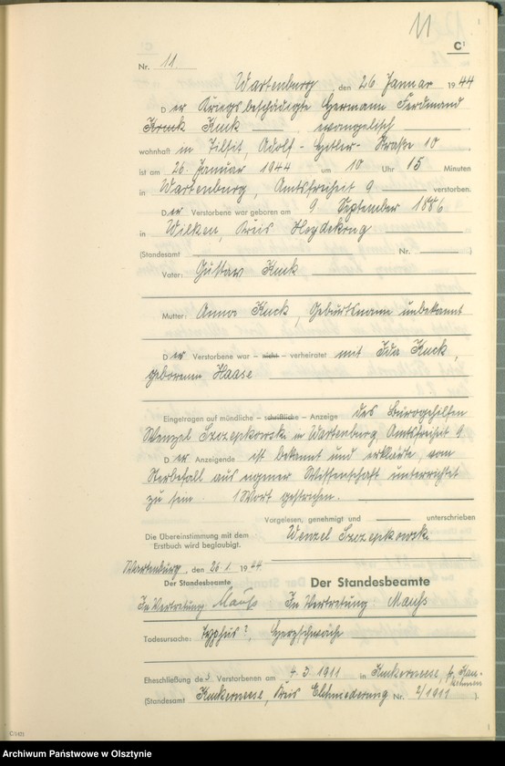 image.from.unit.number "Sterbebuch /Zweitbuch/ Nr 1 - 213"