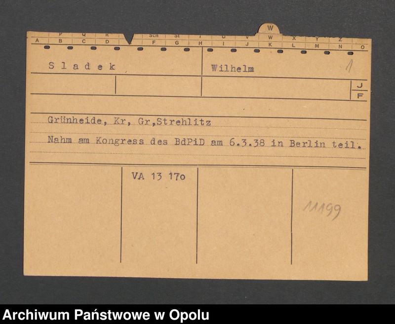 Obraz 12 z kolekcji "Uczestnicy I-go Kongresu Polaków w Niemczech odnotowani w aktach opolskiego gestapo"