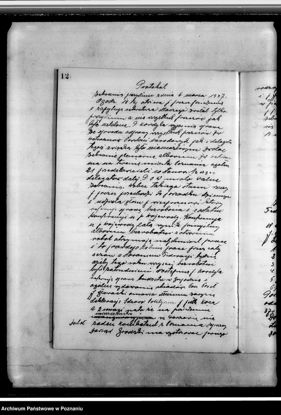 Obraz 16 z jednostki "Protokolarz Federacji Polskich Związków Obrońców Ojczyzny Zarządu Grodzkiego w Poznaniu"