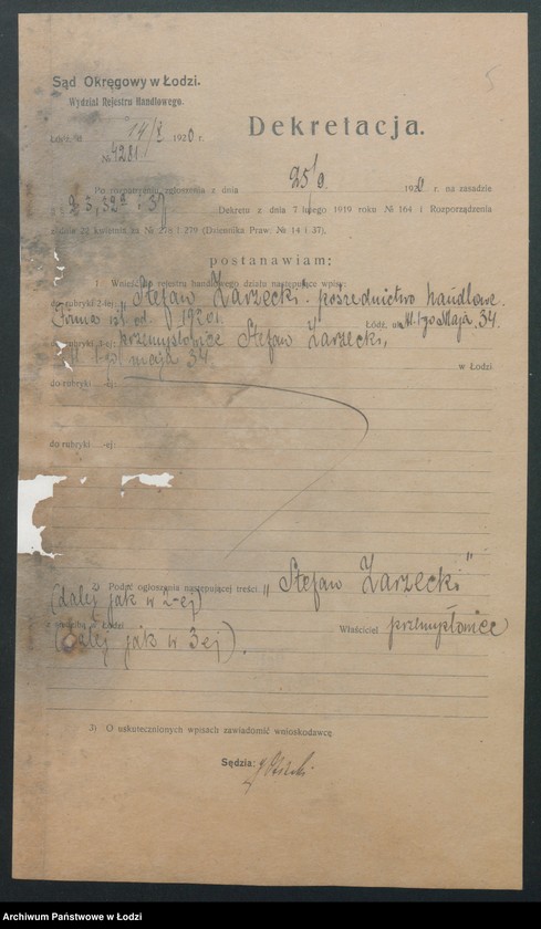 Obraz 7 z jednostki "Stefan Zarzecki- pośrednictwo handlowe"