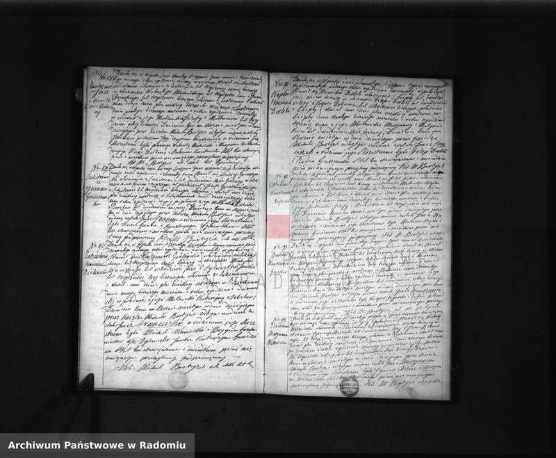 image.from.unit.number "Duplikat akt Urodzonych, Zaślubionych i Zmarłych Parafij Wysoka spisanych za rok 1867"