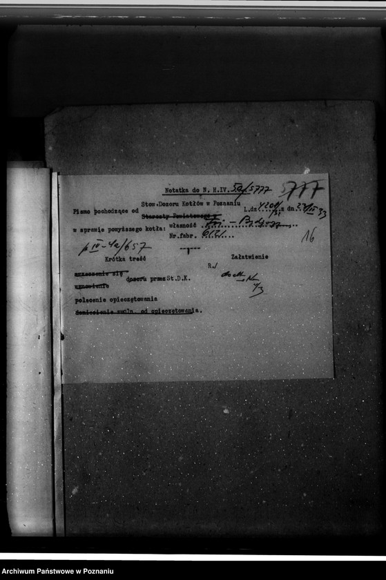 Obraz 20 z jednostki "Towarzystwo robót inżynieryjnych "Tri" w Poznaniu ul. Grottgera 14 nr woj. 5777"