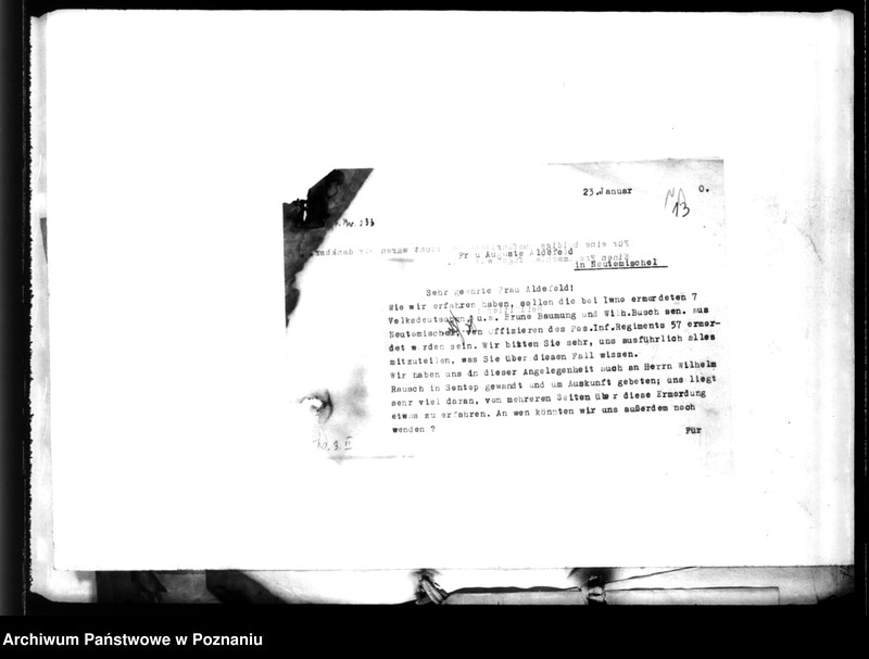 Obraz 19 z jednostki "Allgemeine Verschlepptenberichte. Band I : A - K"