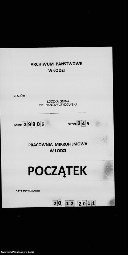 Obraz 1 z jednostki "Akta dotyczące pogromów na Ukrainie"