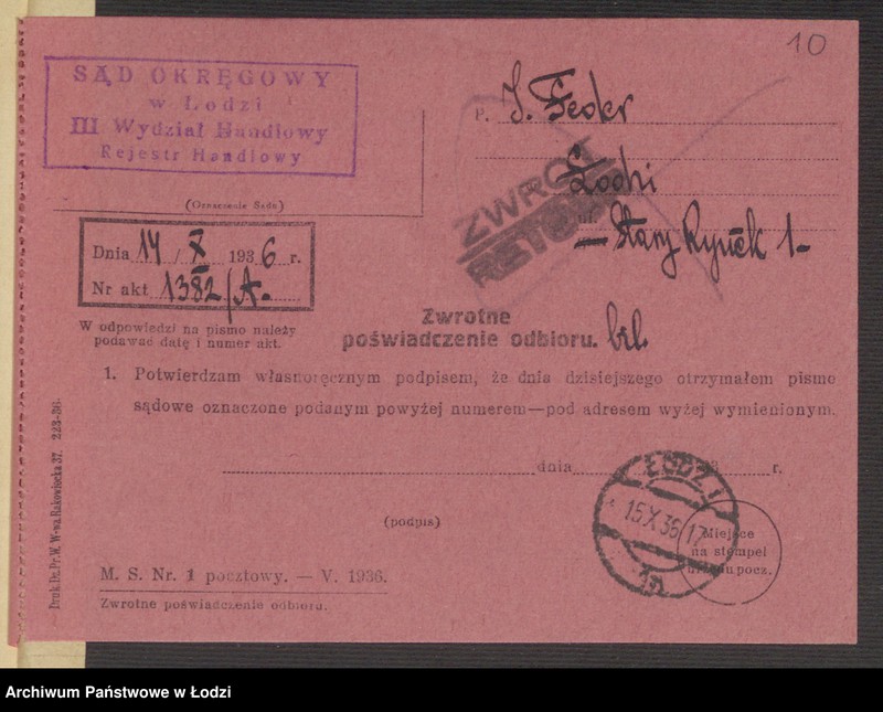 Obraz 12 z jednostki "Icek Feder- sprzedaż skóry"