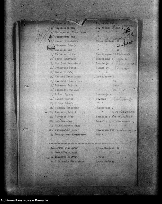 Obraz 16 z jednostki "Wykazy członków Stronnictwa Narodowego Poznań miasto"