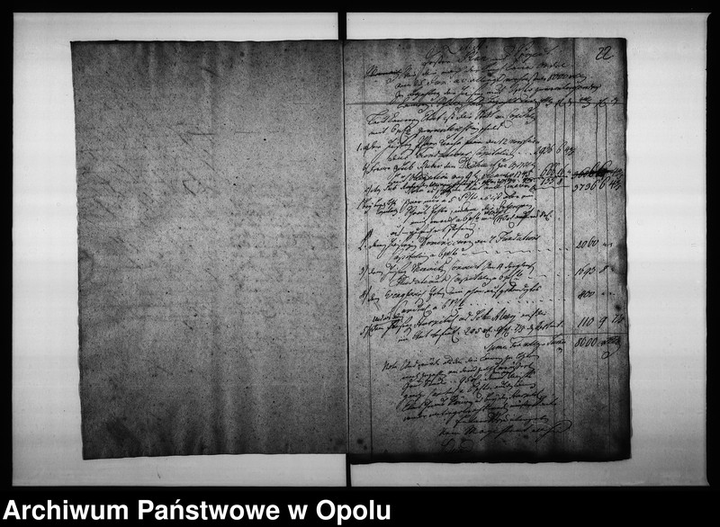 Obraz 20 z jednostki "Acta adhibenda zu denen Rathhäuslichen Actis von Stadt Schulden wegen dem von der Königl: p Cammer zu Breslau aus der Haupt-Armen-Hauss-Casse erhaltenen Darlehn von 5000 rthl. gegen 5 pro Cent Interesse wovon ein gleichmässiges Capital, so bisher zu 6 pro cent verinteressiret werden müssen abgestossen werden soll: Vid: Acta von Bezahlung der Stadt-Schulden: item: Acta wegen Befriedigung der Charlotte Jeltschin"