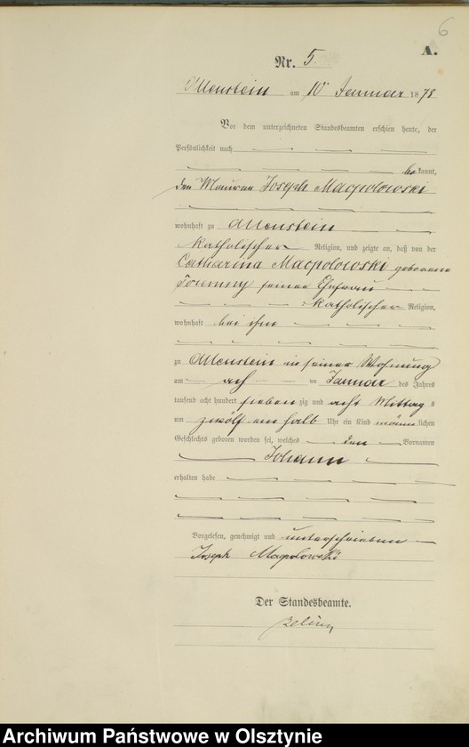 image.from.unit.number "Geburts-Haupt-Register Nr 1 - 304"