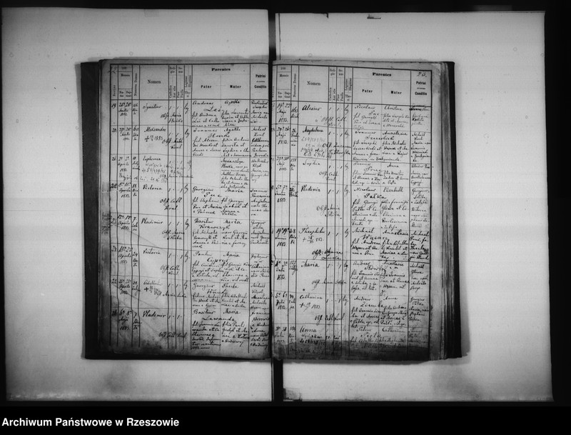 image.from.unit.number "Księga urodzeń Biała, Matysówka, Zalesie Drabinianka, Rzeszów, Tyczyn"