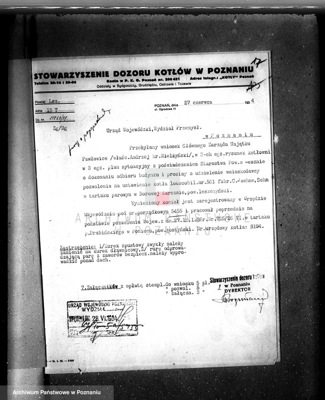 Obraz 20 z jednostki "Tartak Mielżyńskiego w Borowej Karczmie pow. leszczyński nr woj. kotła 5455"