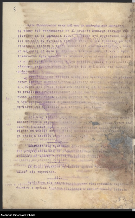 Obraz 7 z jednostki "„Olszer Chabański i Weiss” – pracownie szarparni i farbiarni"