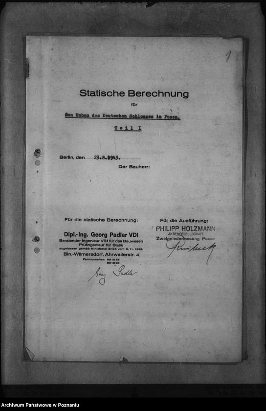 Obraz 5 z jednostki "Opis statyczny zamku w Poznaniu - I"