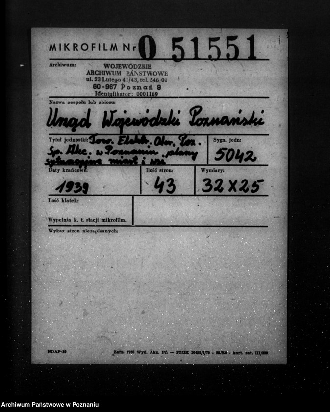 Obraz 2 z jednostki "Towarzystwo Elektryfikacji Okręgu Poznańskiego Spółka Akcyjna W Poznaniu plany sytuacyjne wsi i miast w związku z projektowaną elektryfikacją"