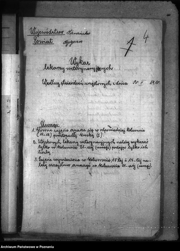 Obraz 8 z jednostki "Lekarze weterynaryjni spis"