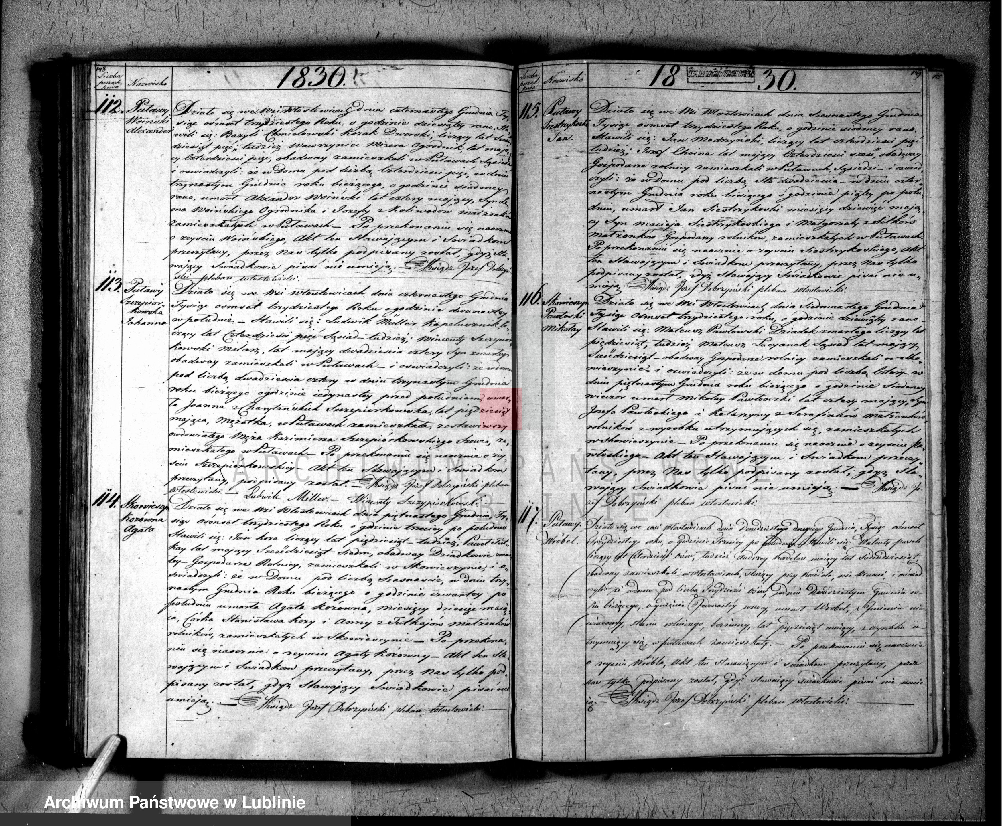 Skan z jednostki: Księga urodzeń, małżeństw i zgonów