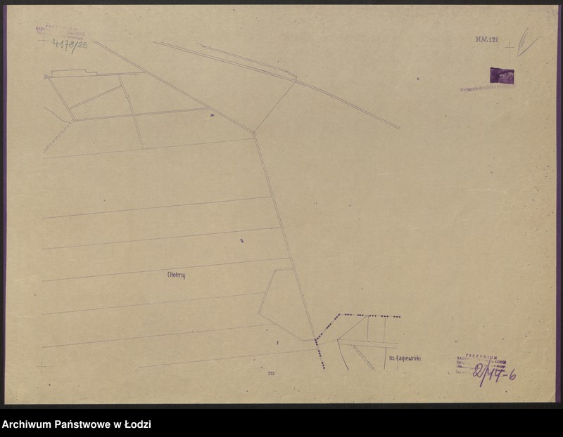 Obraz 7 z jednostki "Plan m. Łodzi 1:2000, odbitka. Sekcja NW121"