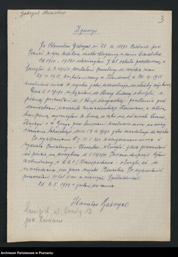 Obraz 19 z jednostki "Życiorysy powstańców wielkopolskich: G - tom l /Gabiś Wojciech - Gąszczak Jan/."