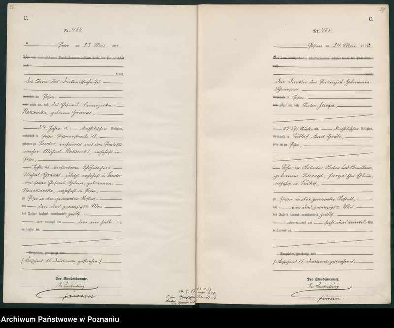 Obraz 16 z jednostki "Księga miejscowa zgonów tom II [Rejestr główny zgonów]"