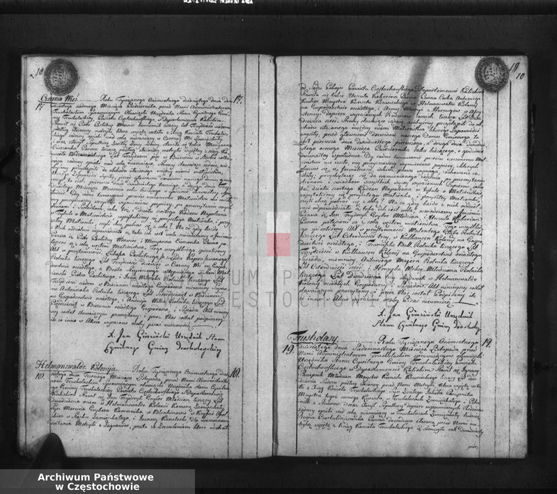 Obraz 12 z jednostki "Akta cywilne małżeństwa gminy Truskolasy od dnia 1 miesiąca maja 1810 roku do dnia 30 miesiąca kwietnia 1811 roku wpisane"