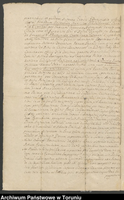 image.from.unit.number "Teresa z Konopackich Kruszyńska, kasztelanowa gdańska-akta procesowe przeciw księdzu Stanisławowi Białochoskiemu (Białochowski), kanonikowi kijowskiemu"