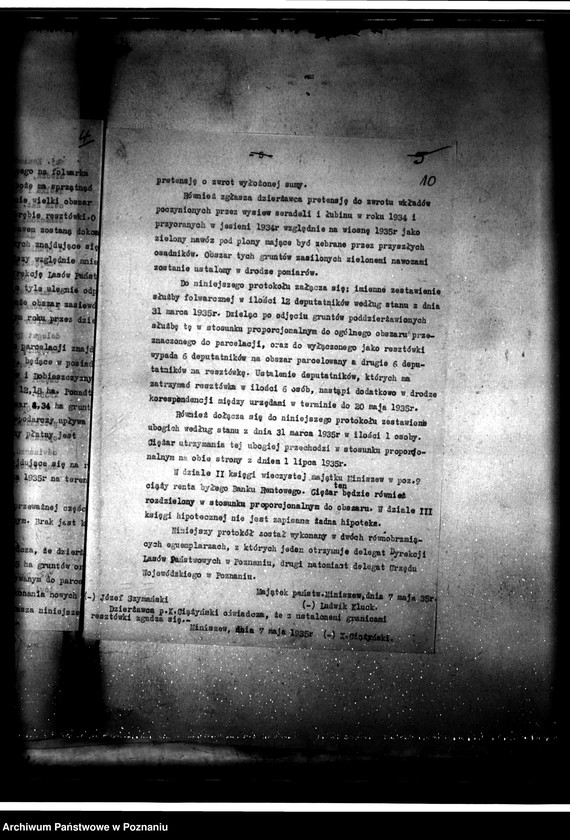 Obraz 13 z jednostki "Parcelacja majątku Miniszew"