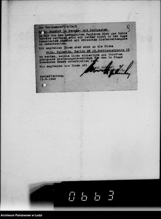 Obraz 13 z jednostki "Buntpapier.[Zapotrzebowania dla Getta]"